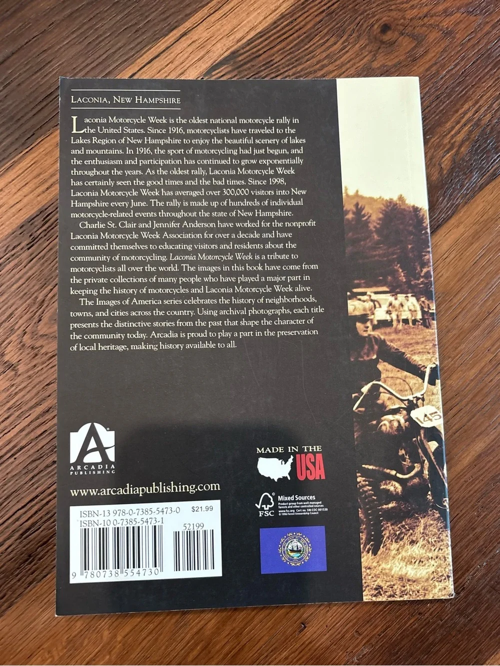 Softcover Book, Laconia Motorcycle Week, Biker,Heritage Archival Photographs